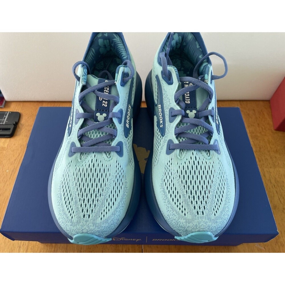 Brooks runDisney Glycerin 22 Stitch Women Size 8B Blue Red White Limited NIB - Picture 1 of 16